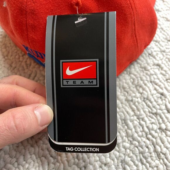 Nike Jason Kidd Hat Cap Fitted 7-3/4 Orange Joseph Pilots High School Air Jordan - Picture 6 of 14